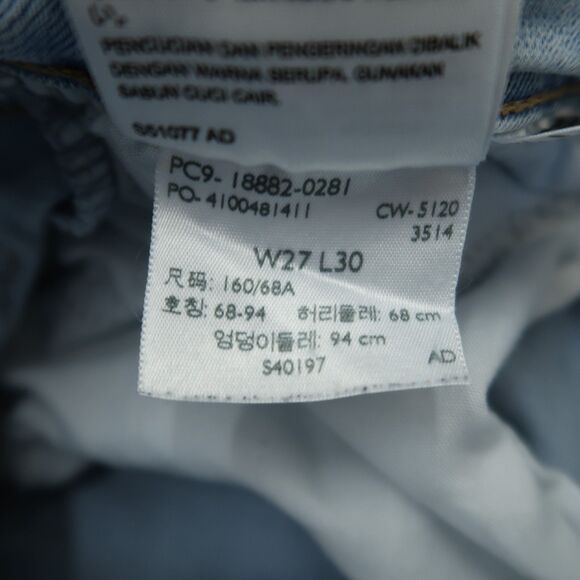 Levi's 721 Jeans Women's Size 27 Blue High-Rise Skinny Denim 28" Inseam Stretch - Picture 11 of 16